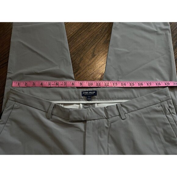 NWT Peter Millar Blade Performance Ankle Sport Pants Gale Grey Mens 38x32 $185 - Picture 5 of 8